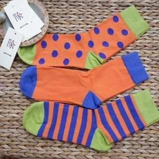 Chuoku Set of 3: Patterned Socks