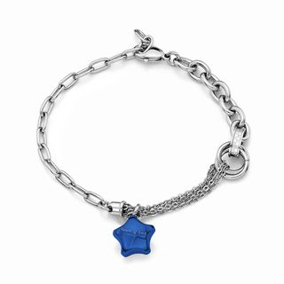 Kenny & co. Ip Blue Lucky Star Steel Bracelet Blue - One Size