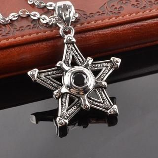 Trend Cool Star Titanium Steel Necklace