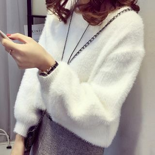 Little V Furry Knit Sweater