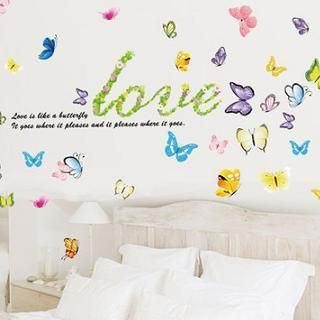 LESIGN Butterfly Print Wall Sticker