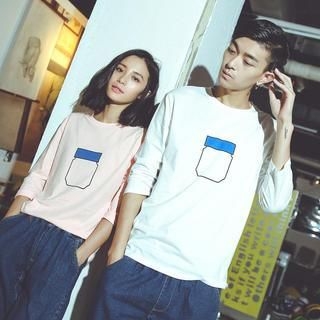 Simpair Couple Bottoming Sleeve T-Shirt