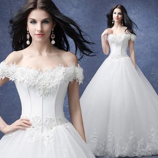 Angel Bridal Lace A-Line Wedding Dress