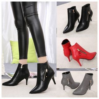 Yoflap Pointy High-heel Ankle Boots