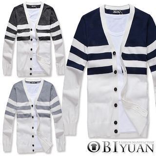 OBI YUAN Stripe Cardigan