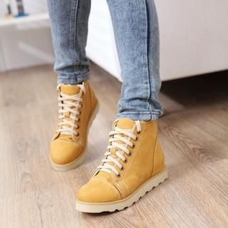 Shoes Galore Lace-Up Ankle Boots