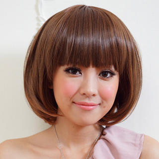 Clair Beauty Short Full Wig - Straight  Caramel - One Size