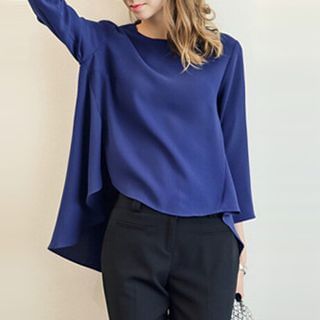 Fashion Street 3/4-Sleeve Dip Back Top