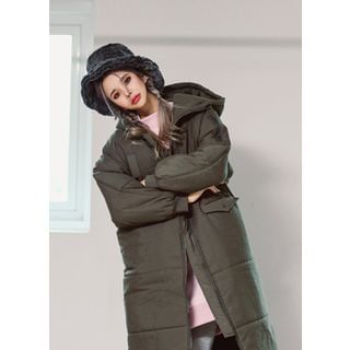 COII Hooded Fleece-Lined Padded Jacket