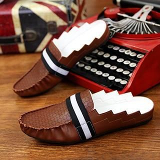 YAX Woven Loafers Slide Sandals