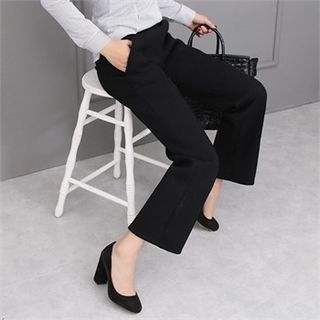 Picapica Band-Waist Seam-Front Pants