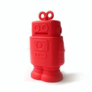 Q-max Robot Coin Bank Red - One Size