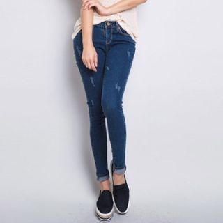 ERANZI Distressed Skinny Jeans