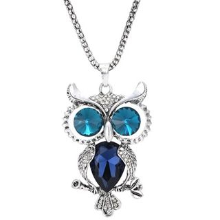 Glitglow Crystal Owl Necklace