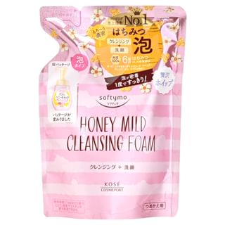 Kose - Softymo Honey Mild Cleansing Foam 170ml Refill