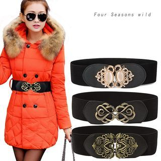 Charm n Style Embellished Buckled Belt