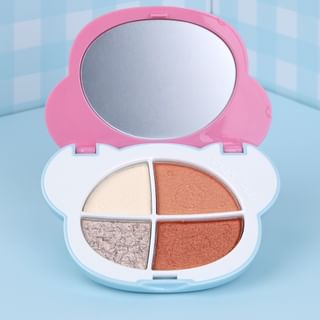 Gege Bear - BUY 3 GET 40% OFF - Cute & Fun Fantasy 4-Color Eyeshadow Palette - 5 Types #05 Soft Peach Nude