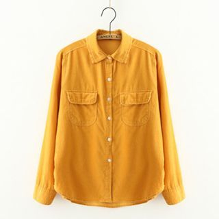 Meimei Layered Collar Long-Sleeve Shirt
