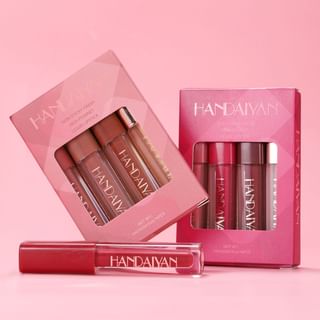 Non Sticky Finish Liquid Lipstick Set - 3 Types Set C (1ml x 4pcs)