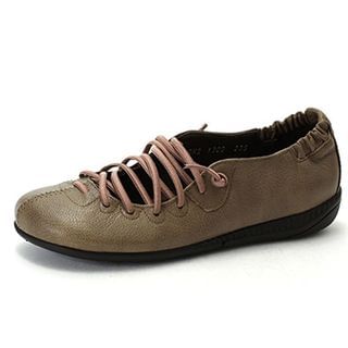 MODELSIS Genuine-Leather Lace-Up Sneakers