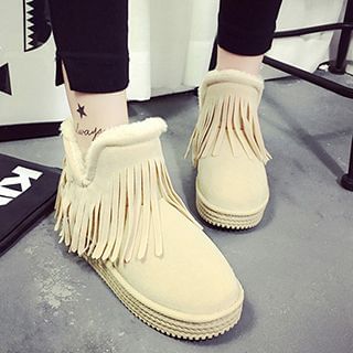 QQ Trend Fringed Snow Boots