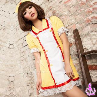 Costume | Yellow | Nurse | Party | White | Size | Red | One | Set