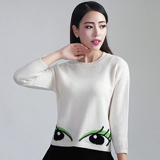 KUBITU Eye Printed Sweater