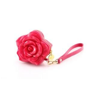 Adamo 3D Bag Original Rose Rugosa 3D Coin Purse Ruby Red - One Size