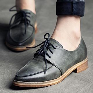 MIAOLV Faux Leather Oxfords