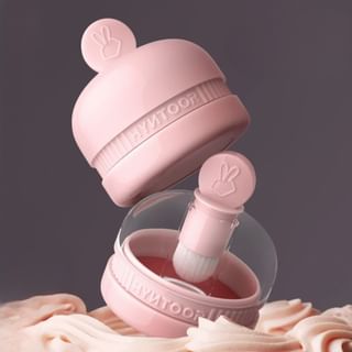 Hyntoor - Macaron Jar Multi-Use Lip Mud - 5 Colors M05# Fig Red - 6G