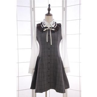 Reine Ruffle Check Sleeveless Dress