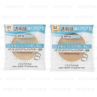 CEZANNE - UV Clear Face Powder SPF 28 PA+++ 01 Light - Refill