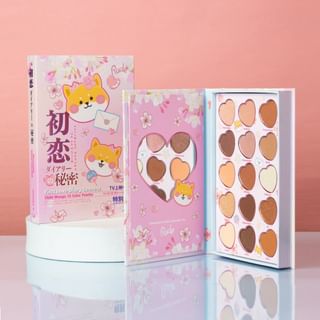 Rude Cosmetics - Chibi Manga Collection 15 Color Palette - First Love Diary Secrets First Love Diary Secrets - 15G