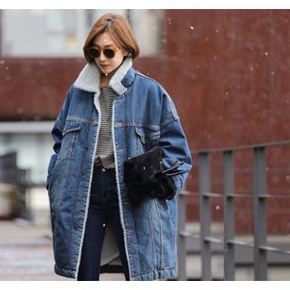 ssongbyssong Denim Boucl -Knit Jacket