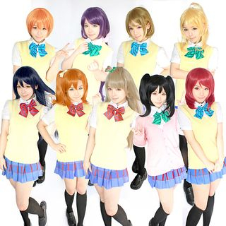Ghost Cos Wigs LoveLive! Uniform Cosplay Costume