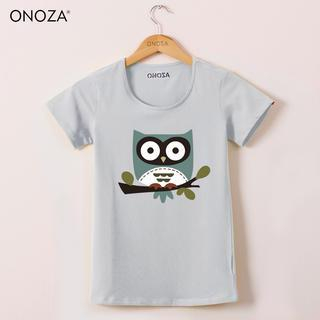Onoza Short-Sleeve Owl-Print T-Shirt