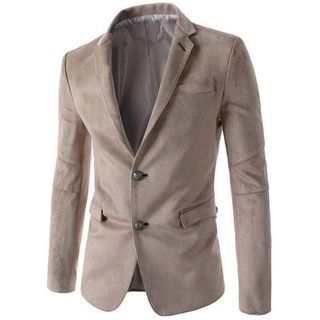 Bay Go Mall Faux Suede Blazer