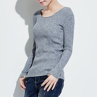 OnceFeel Round-Neck Knit Top