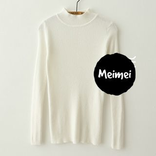 Meimei Mock-Neck Knit Top