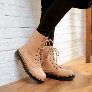 Pastel Pairs Short Lace-Up Boots