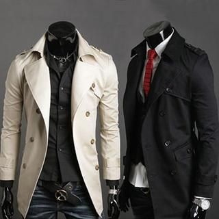 Blueforce Double-Breasted Trench Coat