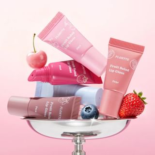 Flortte - Fruit Salad Series Tube Lip Gloss - 5 Colors