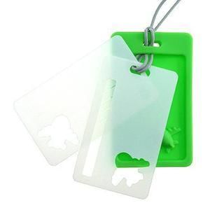 Mr. Mc 3D Plane Luggage Tag Green - One Size
