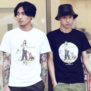 Chuoku Vintage Print T-Shirt