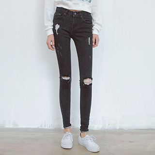 Athena Distressed Skinny Jeans