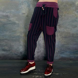ELF SACK Stripe Low-Crotched Pants