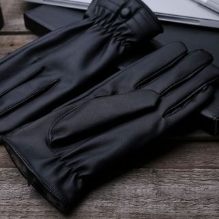 RGLT Scarves Faux-Leather Gloves