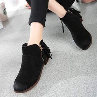 HOONA Fringed Ankle Boots