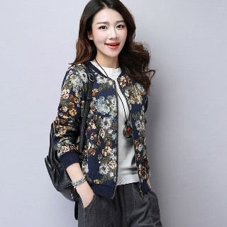 Romantica Floral Zip Jacket