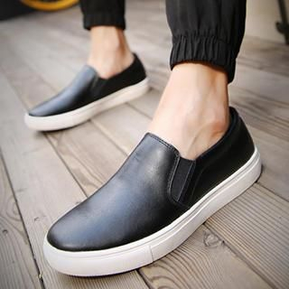 Preppy Boys Genuine-Leather Slip-Ons